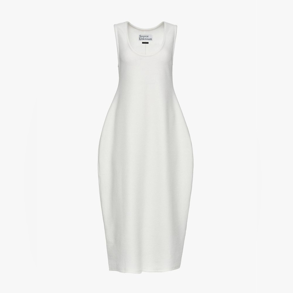 Source Unknown White Midi Dress